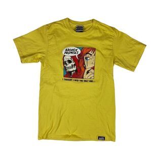 Broken Promises T-Shirt Yellow I Thought I Was The Only One Women's Size S